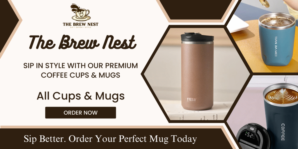 dark brown coffee shop special promo banner
